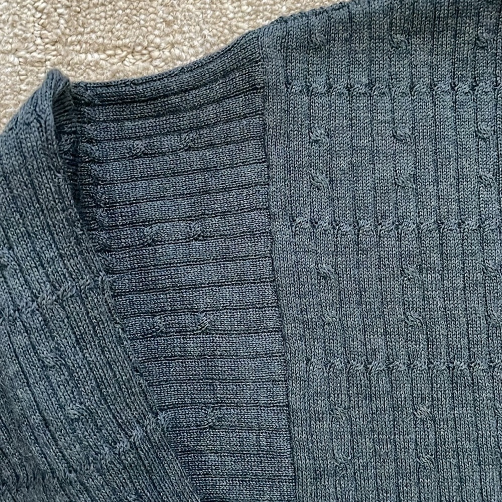 Joseph & Lyman men’s steel gray 100% merino wool crew neck sweater sz XL - Picture 4 of 5